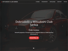 Tablet Screenshot of mitsubishiclubserbia.com